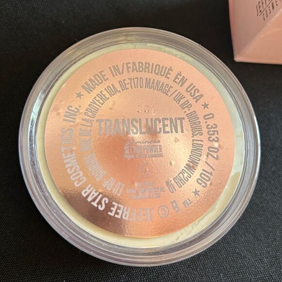 🌻 Jeffree Star Luminous Setting Powder in Translucent New FullSz - Picture 4 of 7